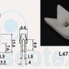 L47 Drawing Double Hook Ceramic Yarn Guide