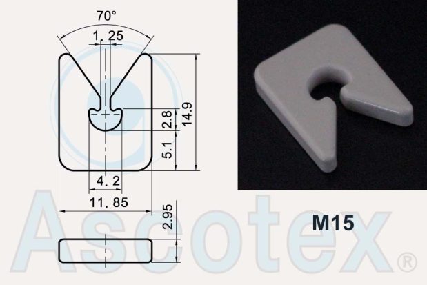 M15 Drawing Simple Hook Ceramic Yarn Guide