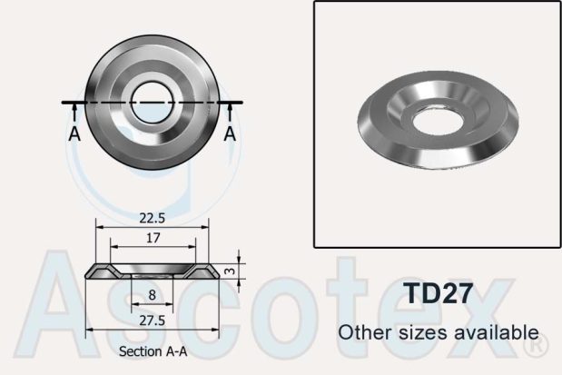 TD27 Metal Disc Drawing