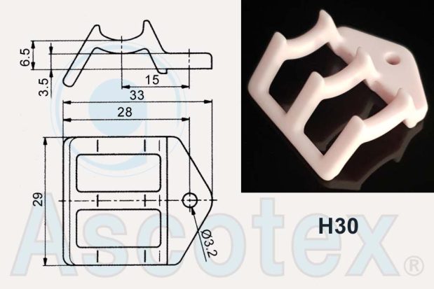 H30 Drawing - Gate Ceramic