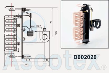 D002020 - Gate Tensioner photo and drawing