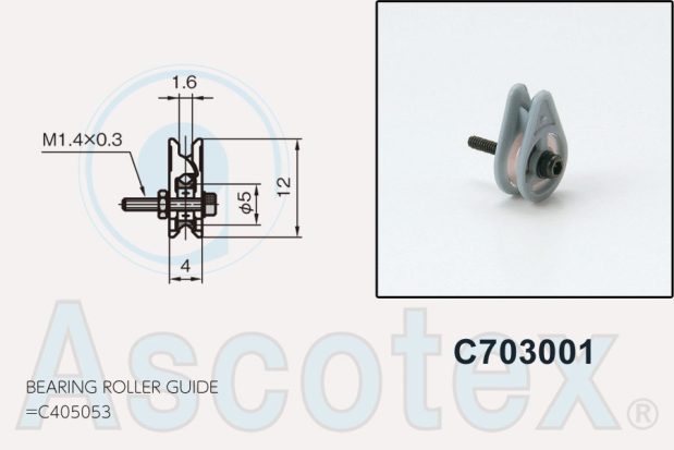 C703001 - Bearing Roller Assembly Drawing and Photograph